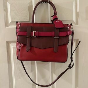 Elegant Red and Pink Women's Handbag